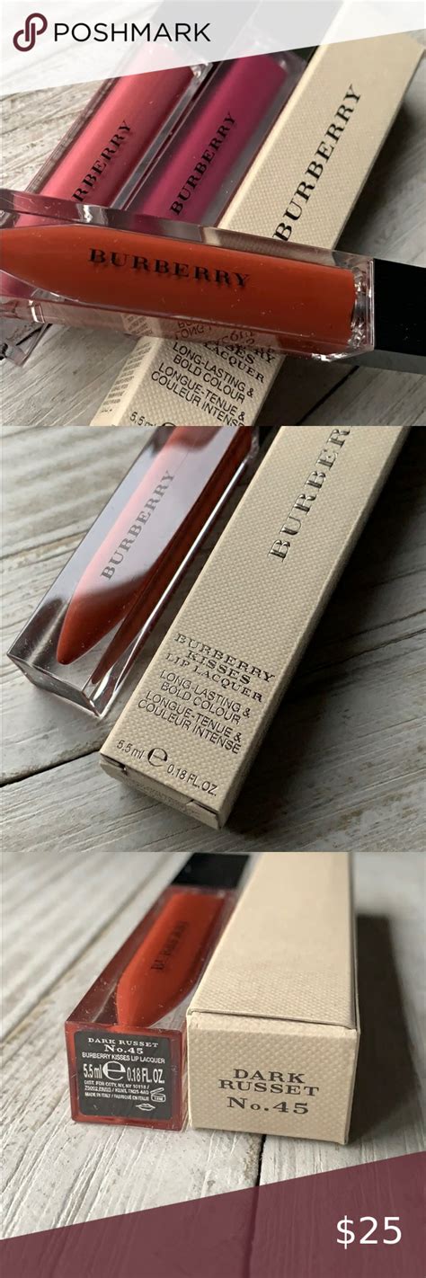 burberry kisses lip lacquer dark russet|burberry deep makeup.